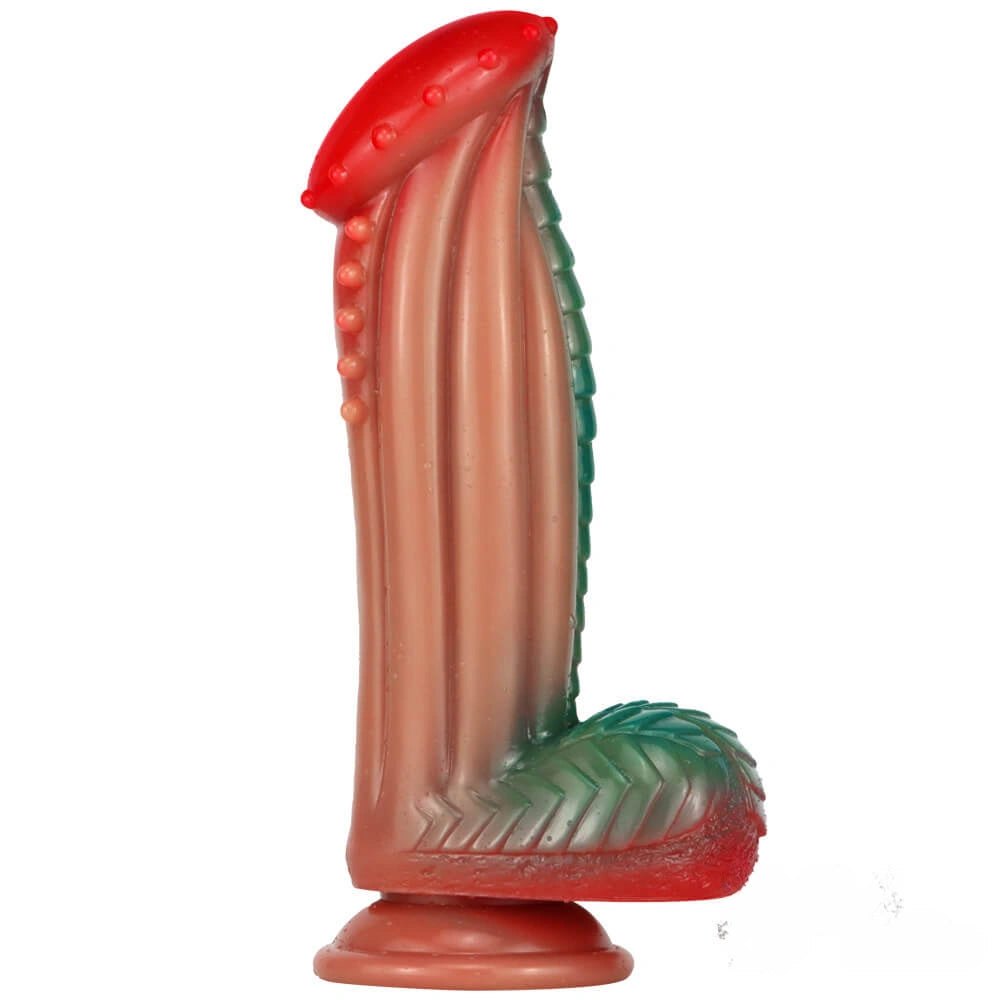 Red-Tip Ombre Fantasy Dildo - Monster Dragon Dildo