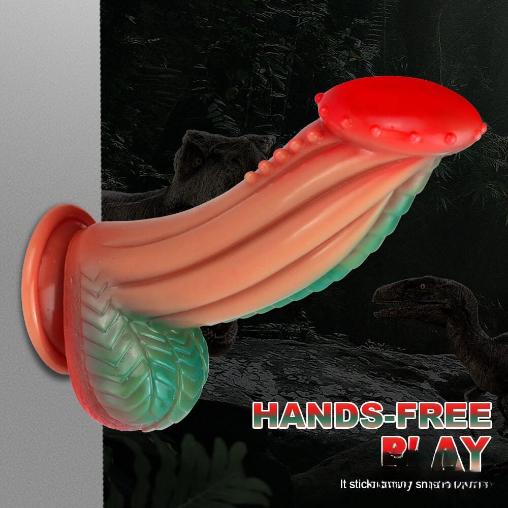 Red-Tip Ombre Fantasy Dildo - Monster Dragon Dildo