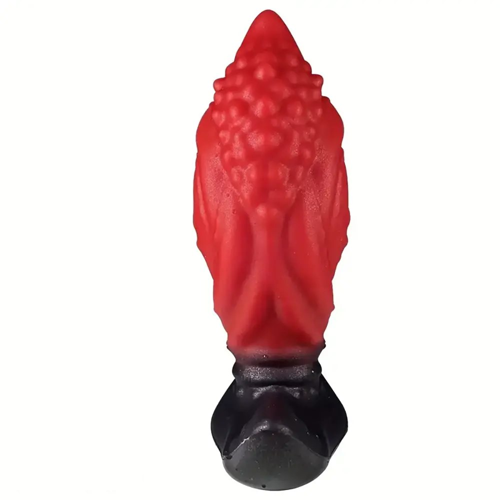 Red Wearable Anal Plug, S/M/L - Liquid Silicone Toy