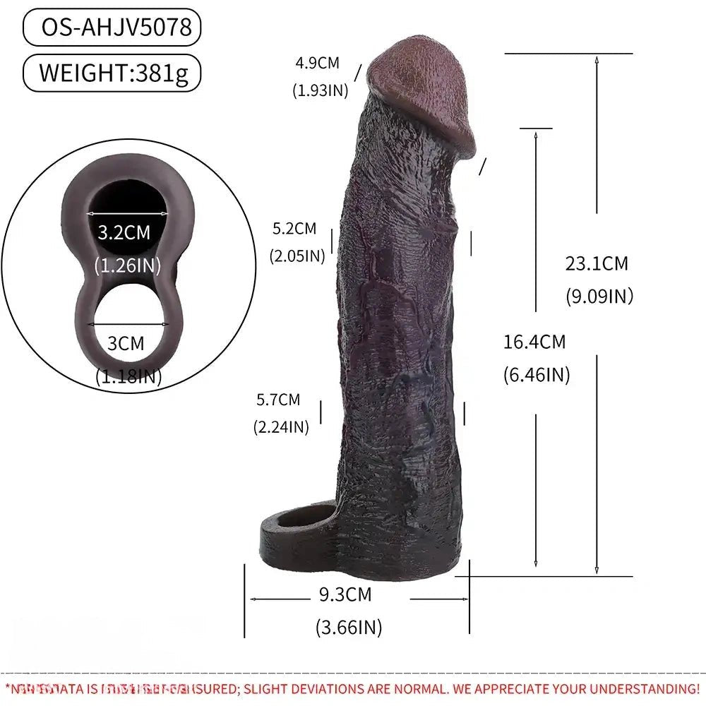 Reinforced Realistic Dildo Sleeve - Big Silicone Sleeve