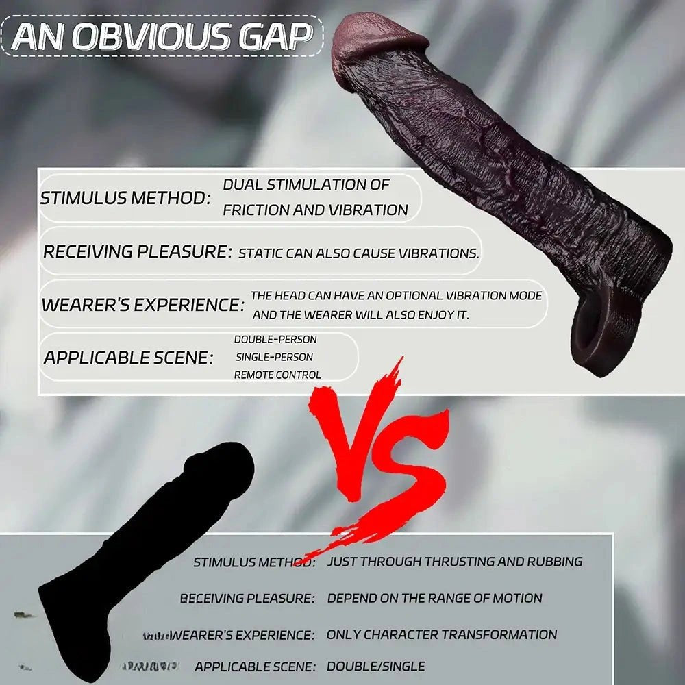Reinforced Realistic Dildo Sleeve - Big Silicone Sleeve