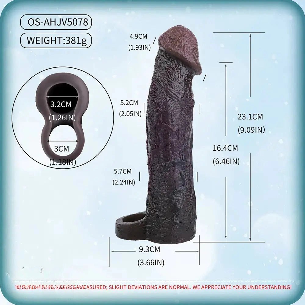 Reinforced Realistic Dildo Sleeve - Big Silicone Sleeve