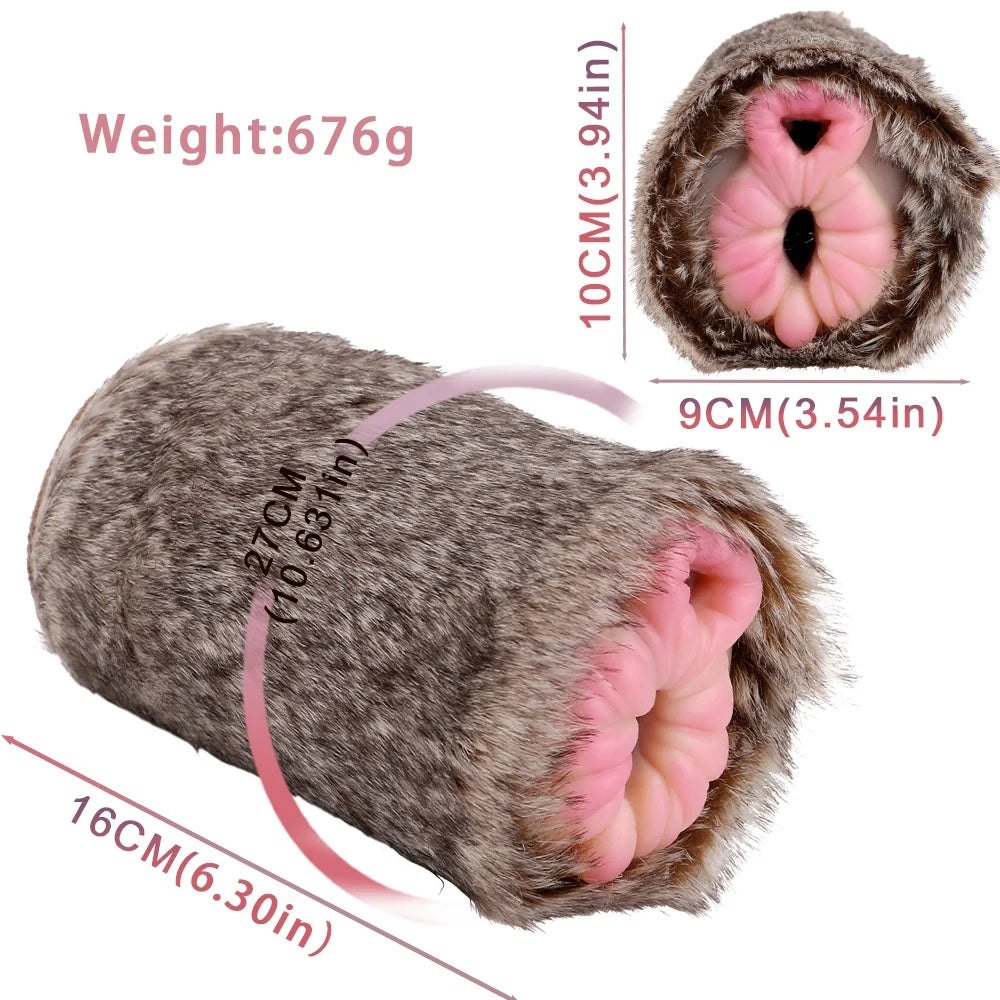 Removable Sleeve Tabby Masturbator - Furry Male Masturbator