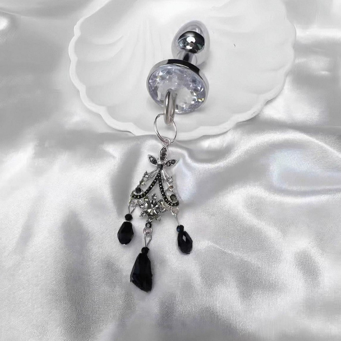 Rhinestone Choker Nipple Clamp Set - Adjustable Nipple Clamps