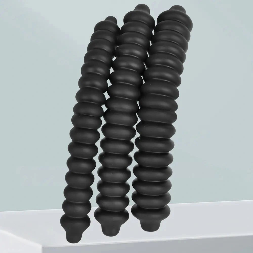 Ribbed Anal Dildo 19.7in - Thick Anal Beads Dildo