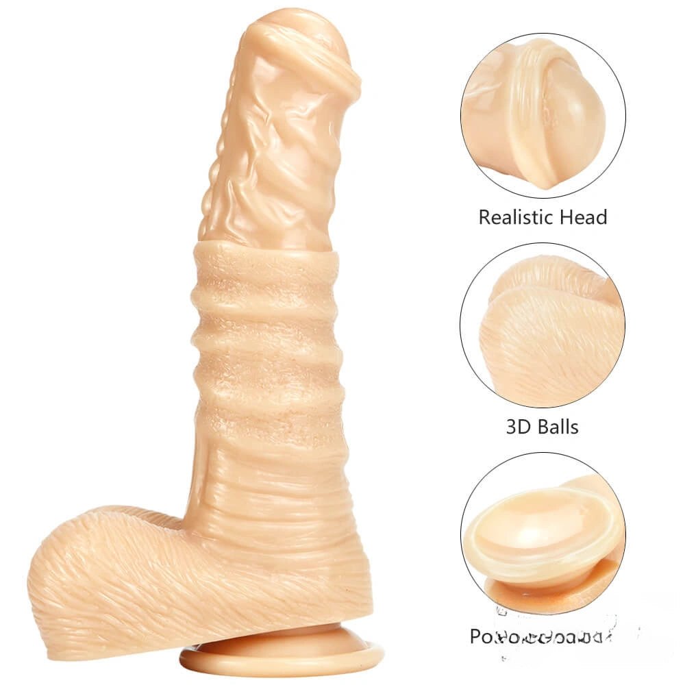 Ribbed Animal Horse Dildo 9.84in - Animal Dildo