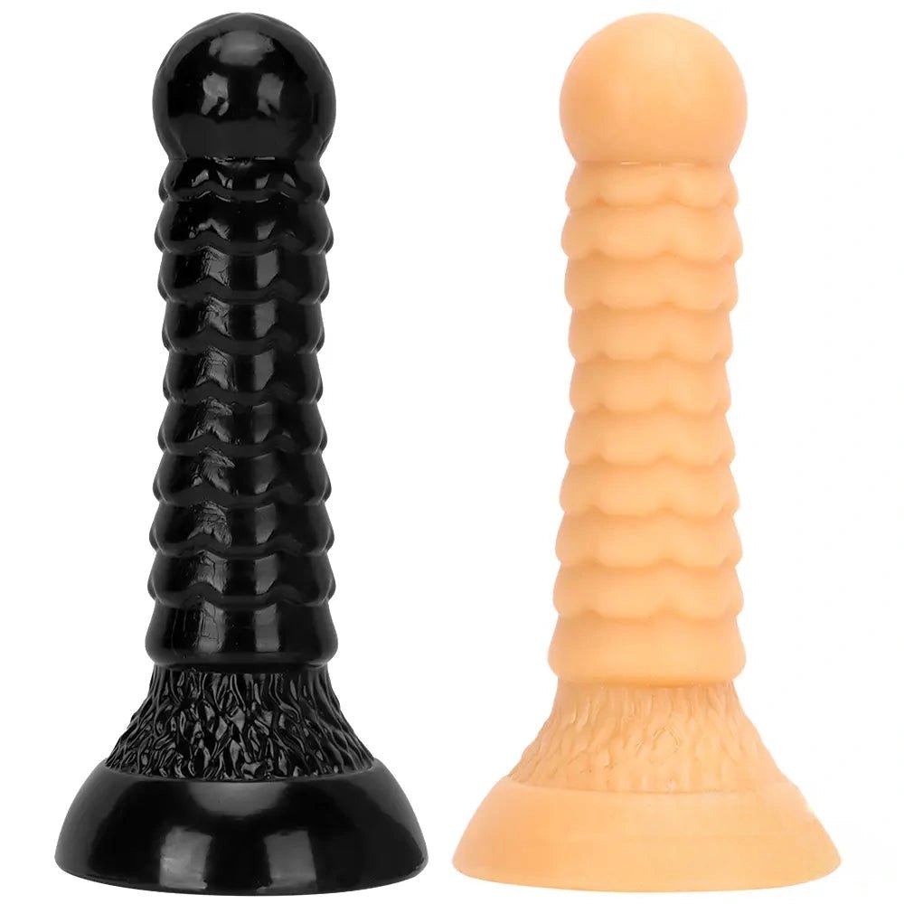 Ribbed Ball-Tip Fantasy Dildo 7.08in - Fantasy Dildo