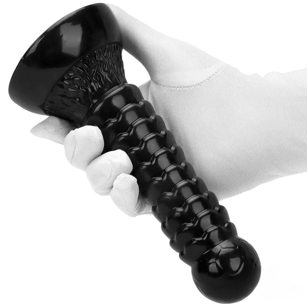 Ribbed Ball-Tip Fantasy Dildo 7.08in - Fantasy Dildo