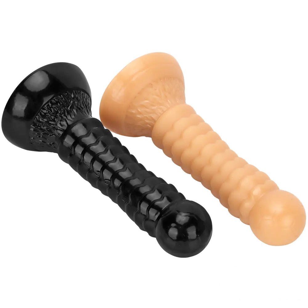 Ribbed Ball-Tip Fantasy Dildo 7.08in - Fantasy Dildo