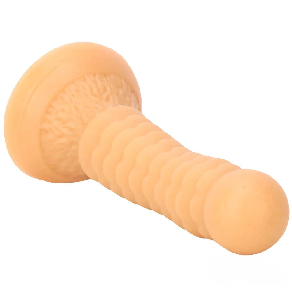 Ribbed Ball-Tip Fantasy Dildo 7.08in - Fantasy Dildo