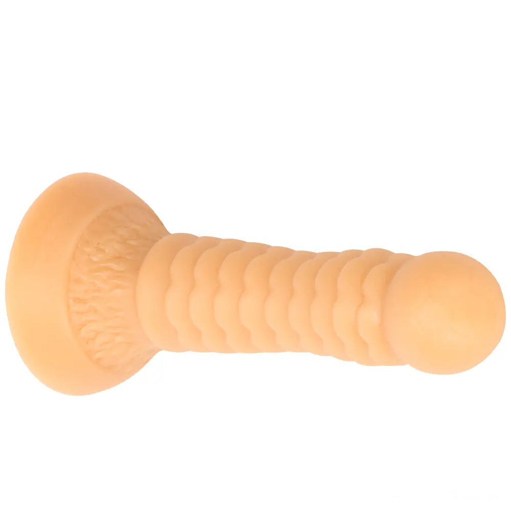 Ribbed Ball-Tip Fantasy Dildo 7.08in - Fantasy Dildo