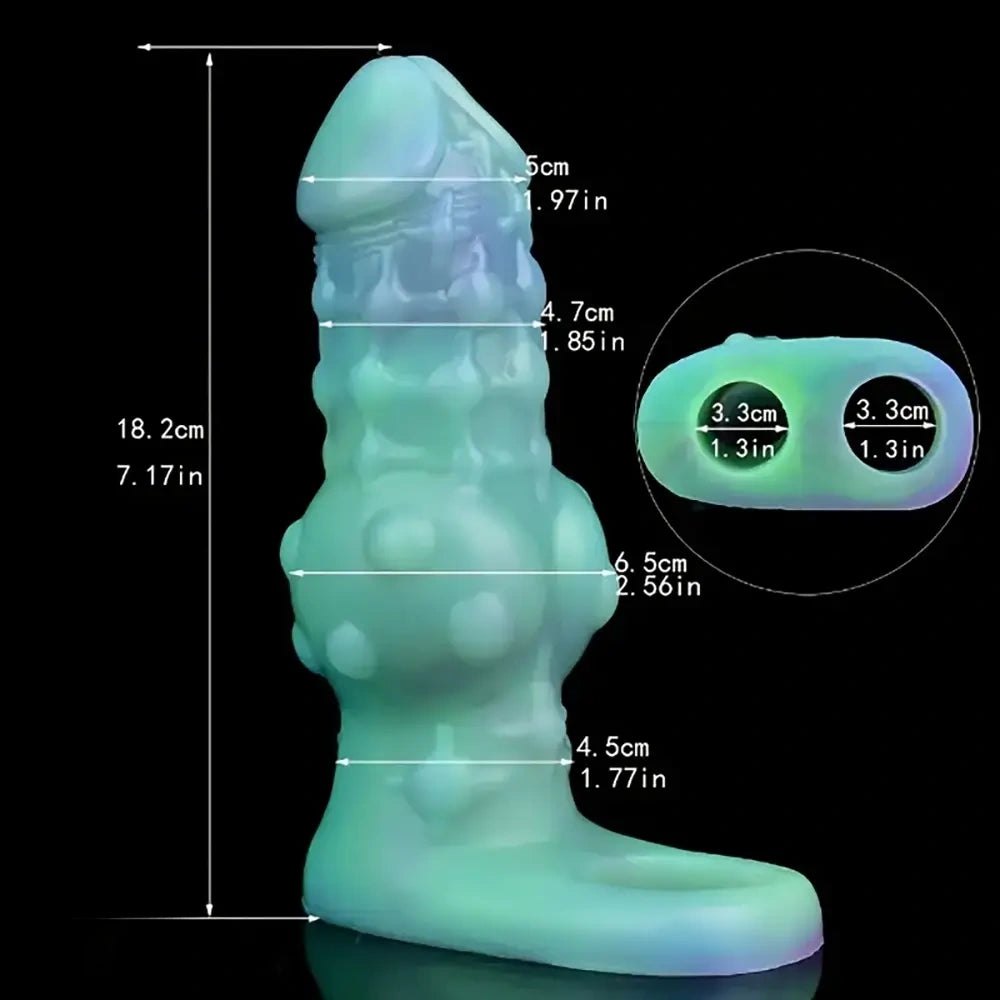 Ribbed Bump-Textured Penis Sleeve - Masturbator Sleeve