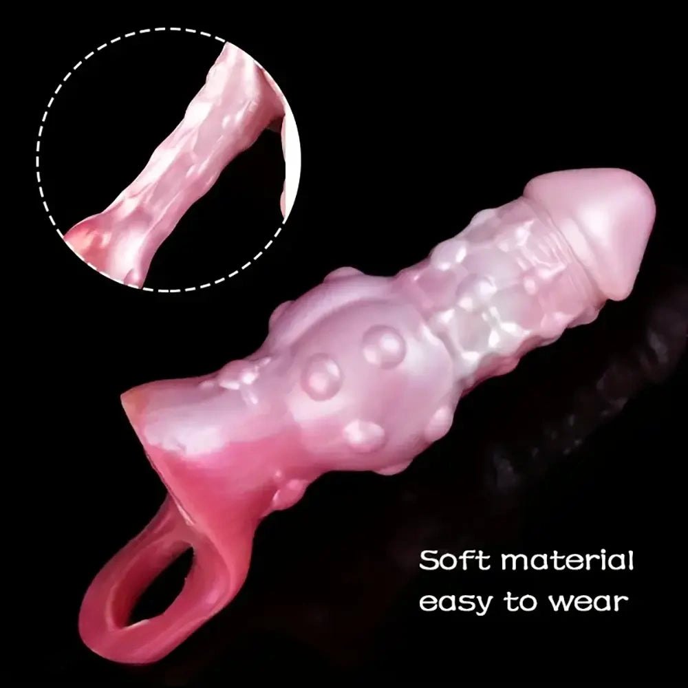 Ribbed Bump-Textured Penis Sleeve - Masturbator Sleeve