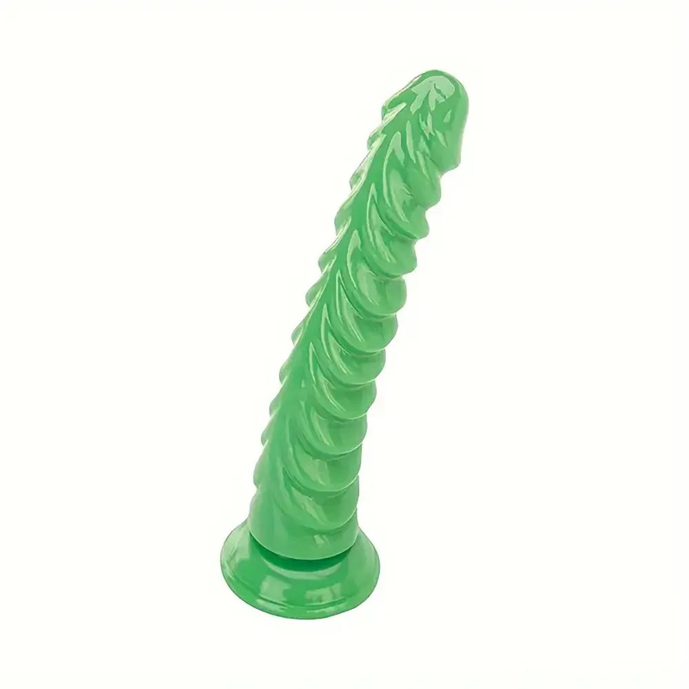 Ribbed Cone Anal Dildo 7.87in - PVC Tapered Dildo Set