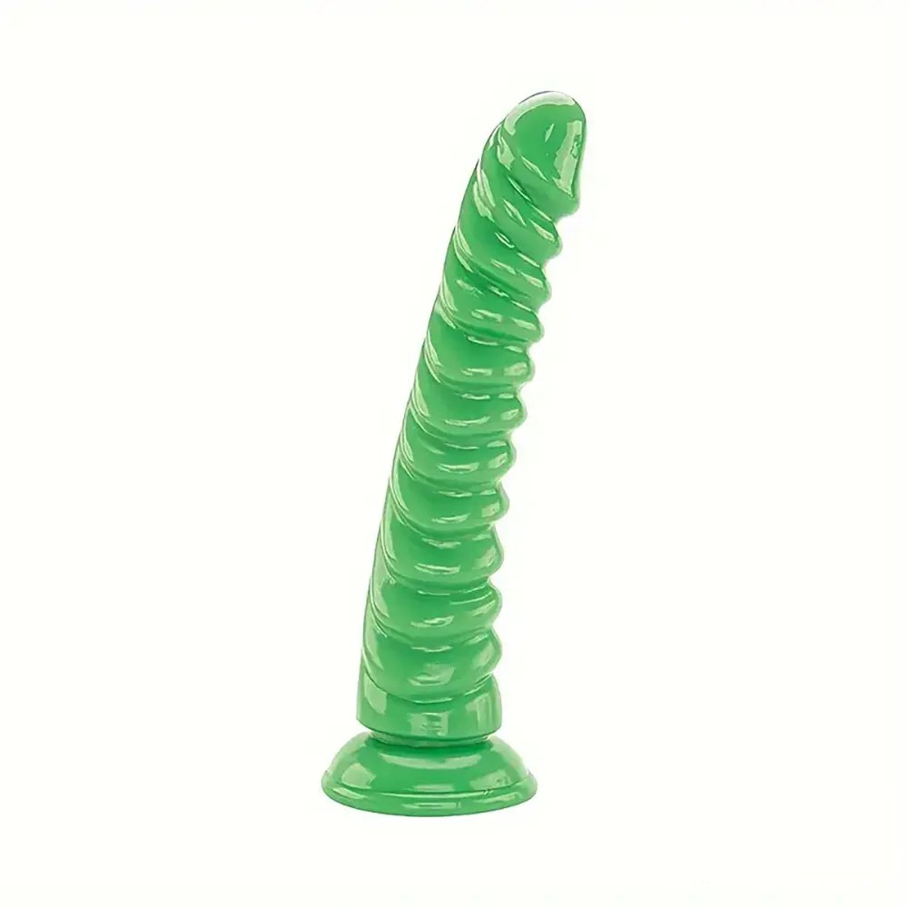 Ribbed Cone Anal Dildo 7.87in - PVC Tapered Dildo Set