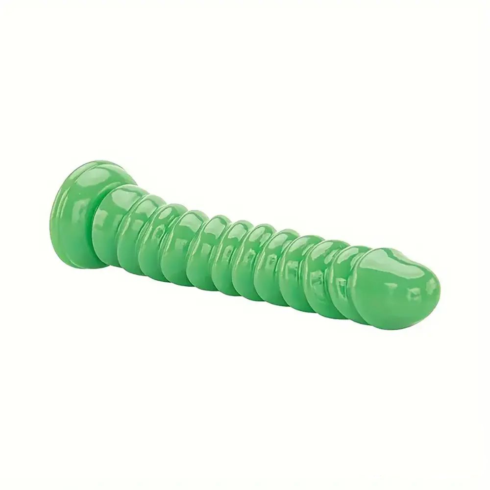 Ribbed Cone Anal Dildo 7.87in - PVC Tapered Dildo Set