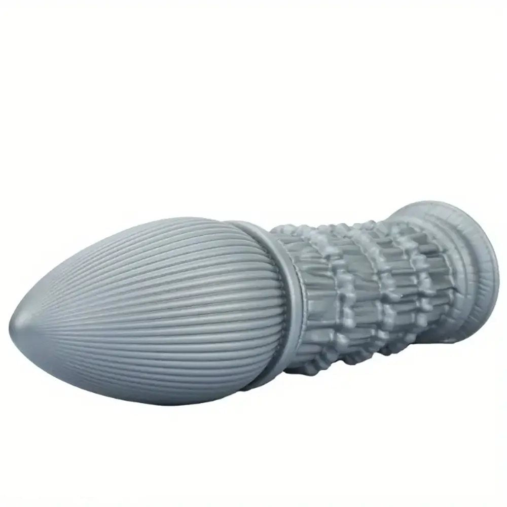 Ribbed Cone Fantasy Dildo - Textured Fantasy Dildo