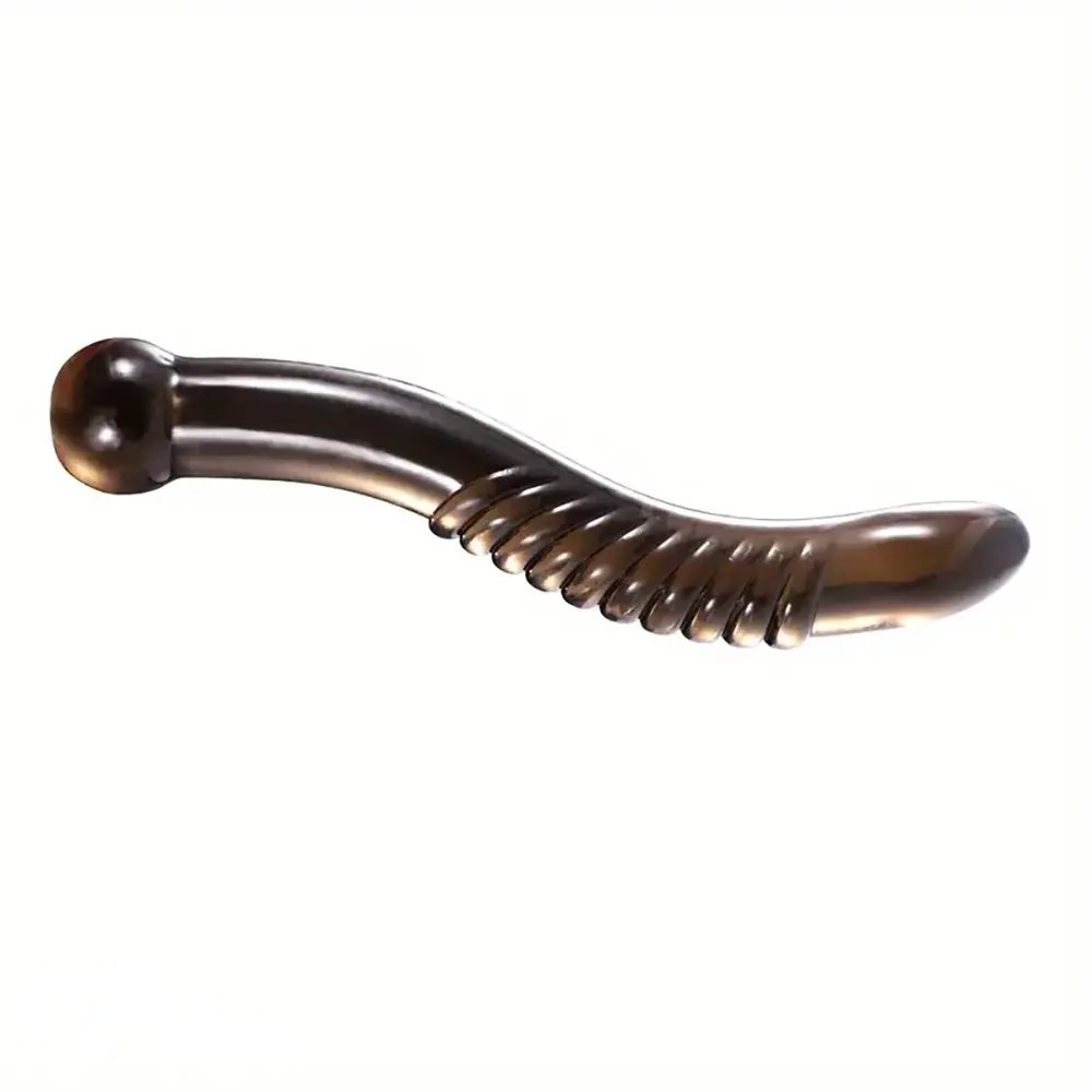 Ribbed Curve G-Spot Wand Dildo - Curved G-Spot Dildo