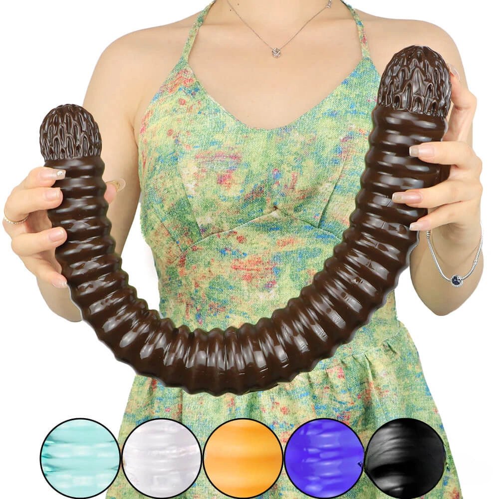 Ribbed Double-Ended Dildo - Realistic Dual Density Dildo