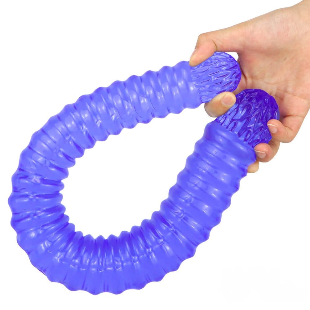 Ribbed Double-Ended Dildo - Realistic Dual Density Dildo