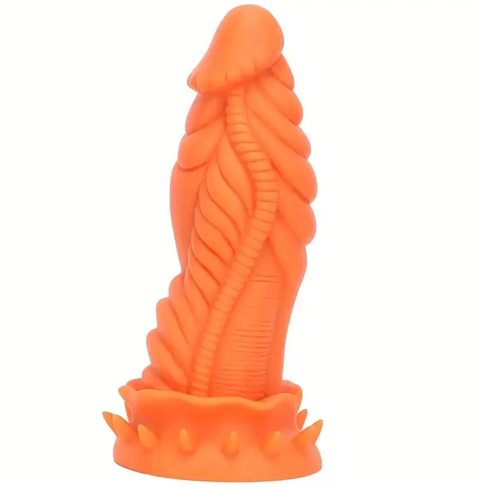 9.84in Ribbed Dragon Fantasy Dildo - Fantasy Dildo