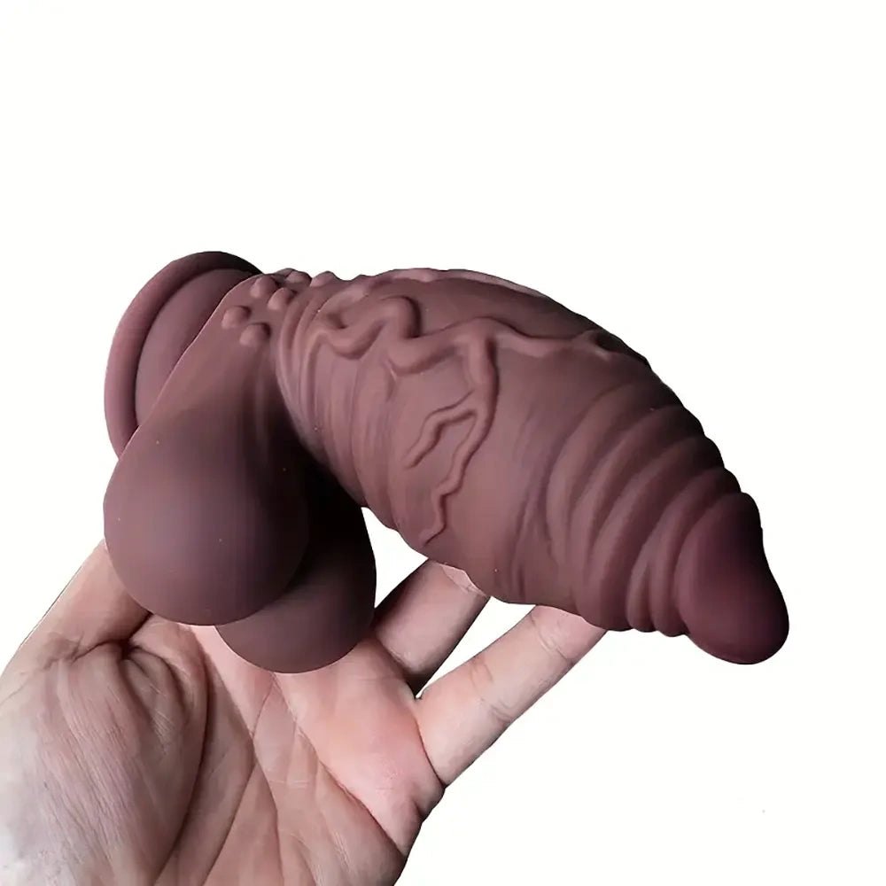 Ribbed Fat-Tip Fantasy Dildo - Fat Fantasy Dildo