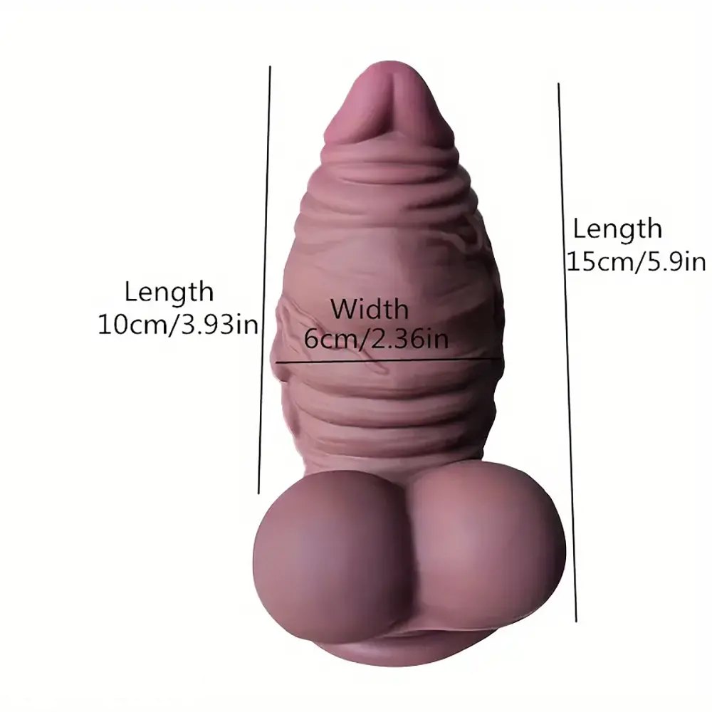 Ribbed Fat-Tip Fantasy Dildo - Fat Fantasy Dildo