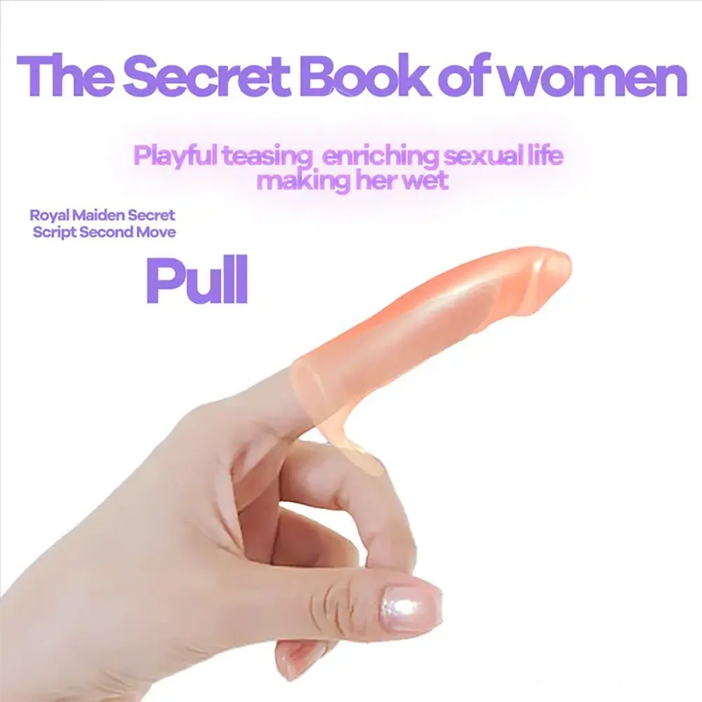 Ribbed Finger Loop G-Spot Sleeve - TPE Massage Toy