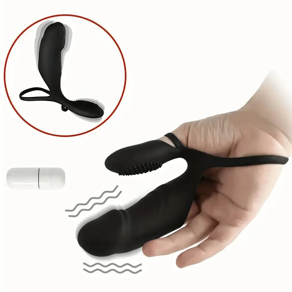 Ribbed Finger Massage Sleeve - PVC G-Spot Toy