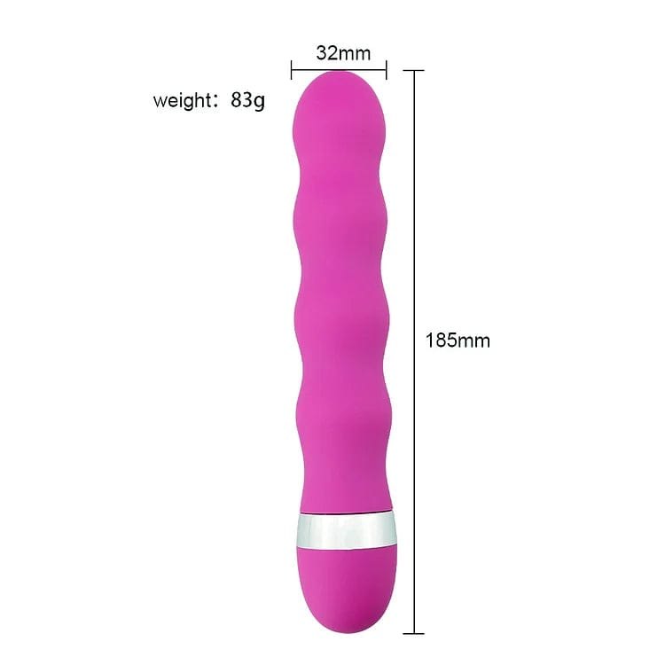 Ribbed G-Spot Anal Vibrator - Triple Stimulation Vibrator