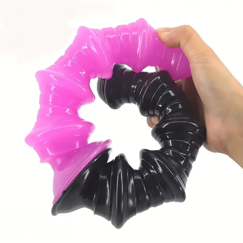 Ribbed Graduated Anal Dildo - Ribbed Anal Dildo