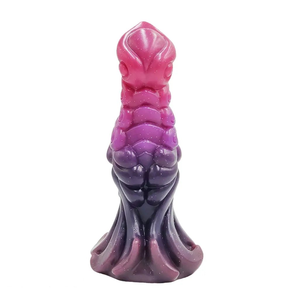 Ribbed Knot Silicone Dildo 7.87in - Horse Knot Animal Dildo