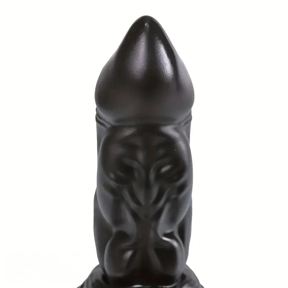 Ribbed Monster Fantasy Dildo - Thick Ribbed PVC Dildo