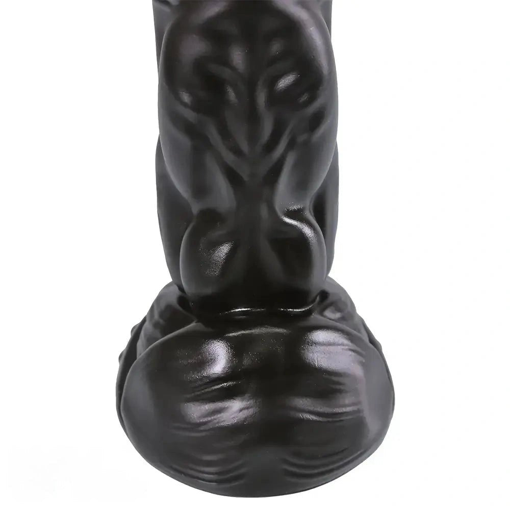 Ribbed Monster Fantasy Dildo - Thick Ribbed PVC Dildo
