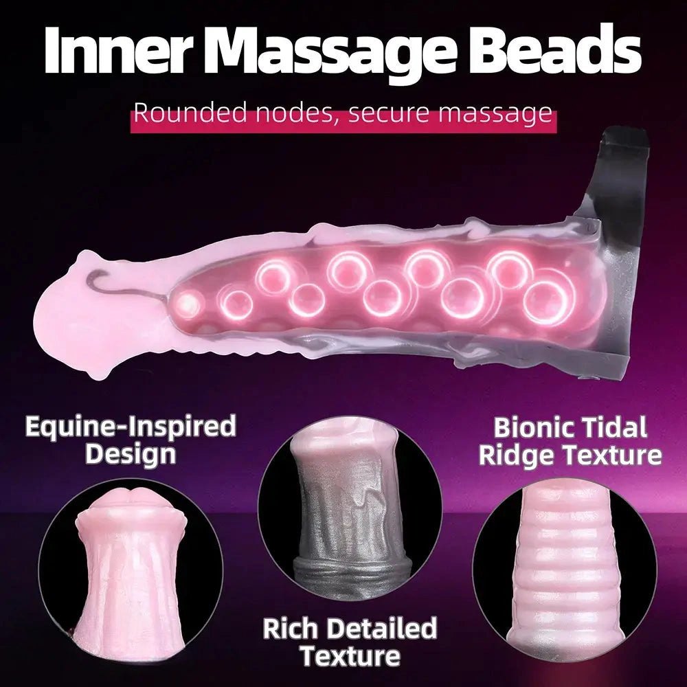 Ribbed Pink Ombre Dildo 8.18in - Realistic Dildo