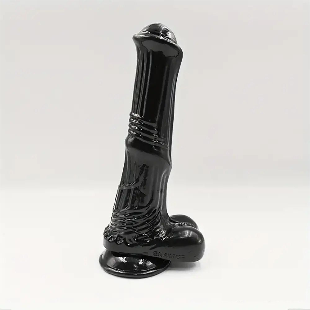 Ribbed Realistic Dildo 4 Sizes - Clear or Black PVC Dildo