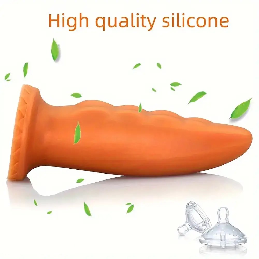 Ribbed Silicone Anal Plug - Golden Butt Plug Set