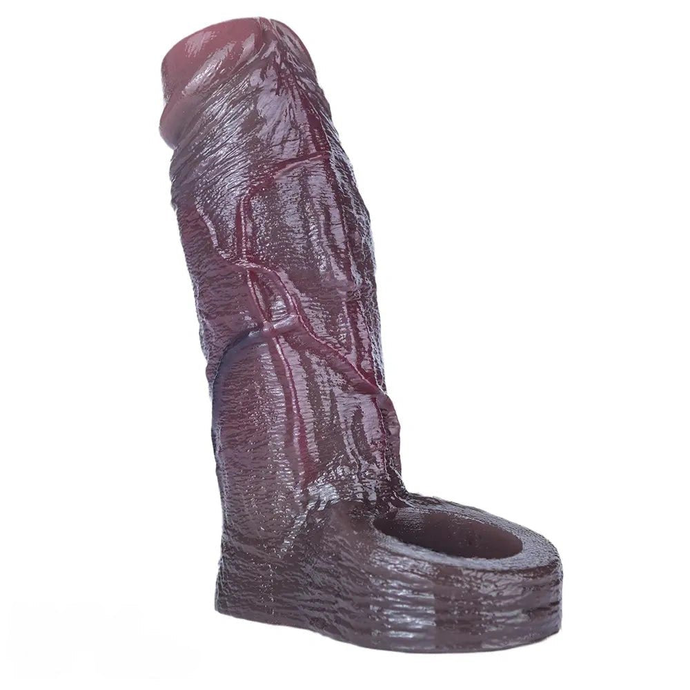 Ribbed Silicone Penis Sleeve - Wearable Extension Sleeve