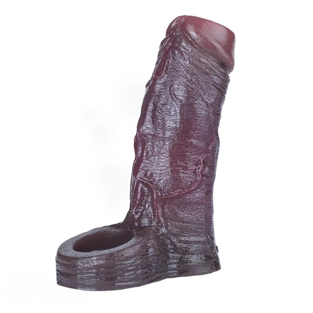 Ribbed Silicone Penis Sleeve - Wearable Extension Sleeve
