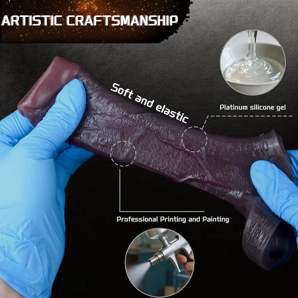 Ribbed Silicone Penis Sleeve - Wearable Extension Sleeve