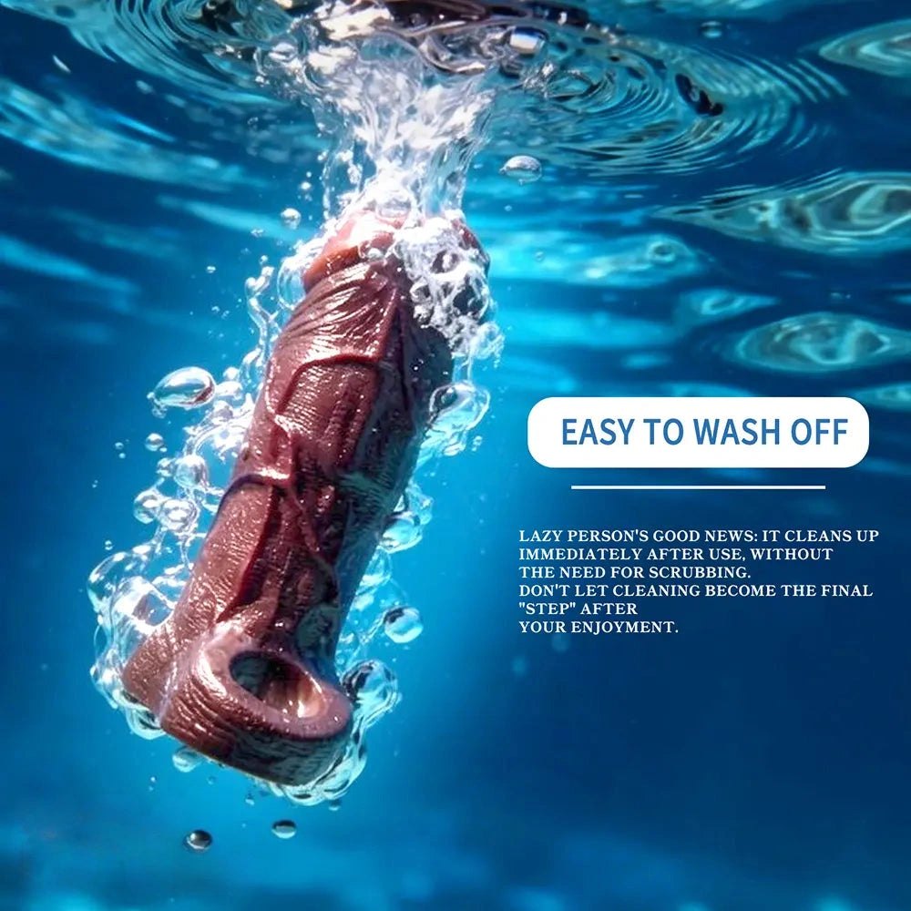 Ribbed Silicone Penis Sleeve - Wearable Extension Sleeve
