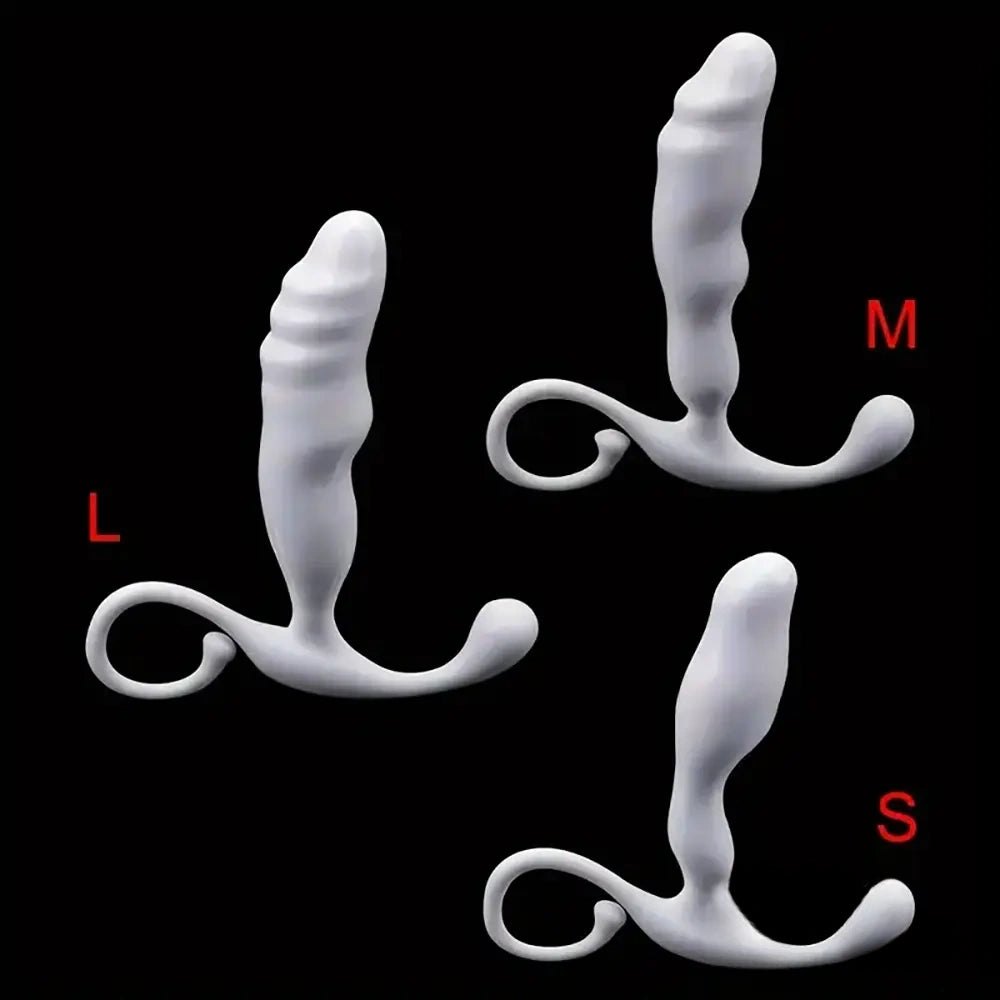 Ribbed Slim TPE Dildo, 3 Sizes - Small Slim Dildo
