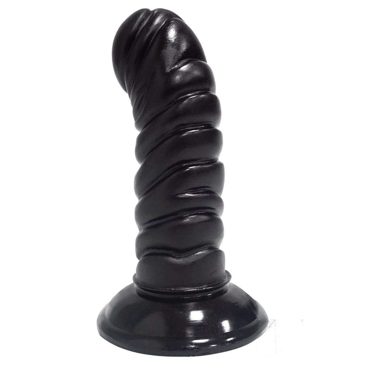 Ribbed Suction Cup Dildo, 4 Colors - Realistic PVC Dildo