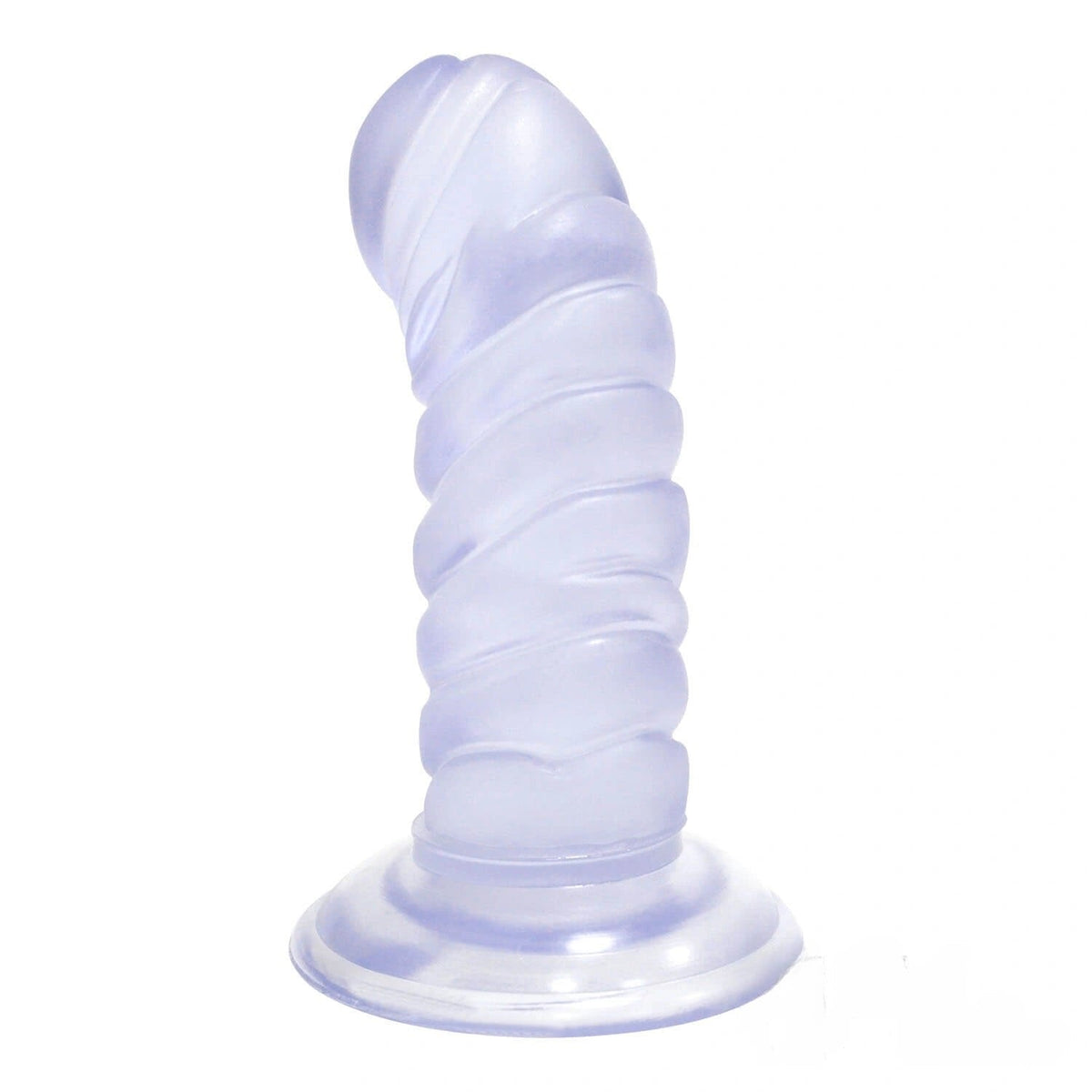 Ribbed Suction Cup Dildo, 4 Colors - Realistic PVC Dildo