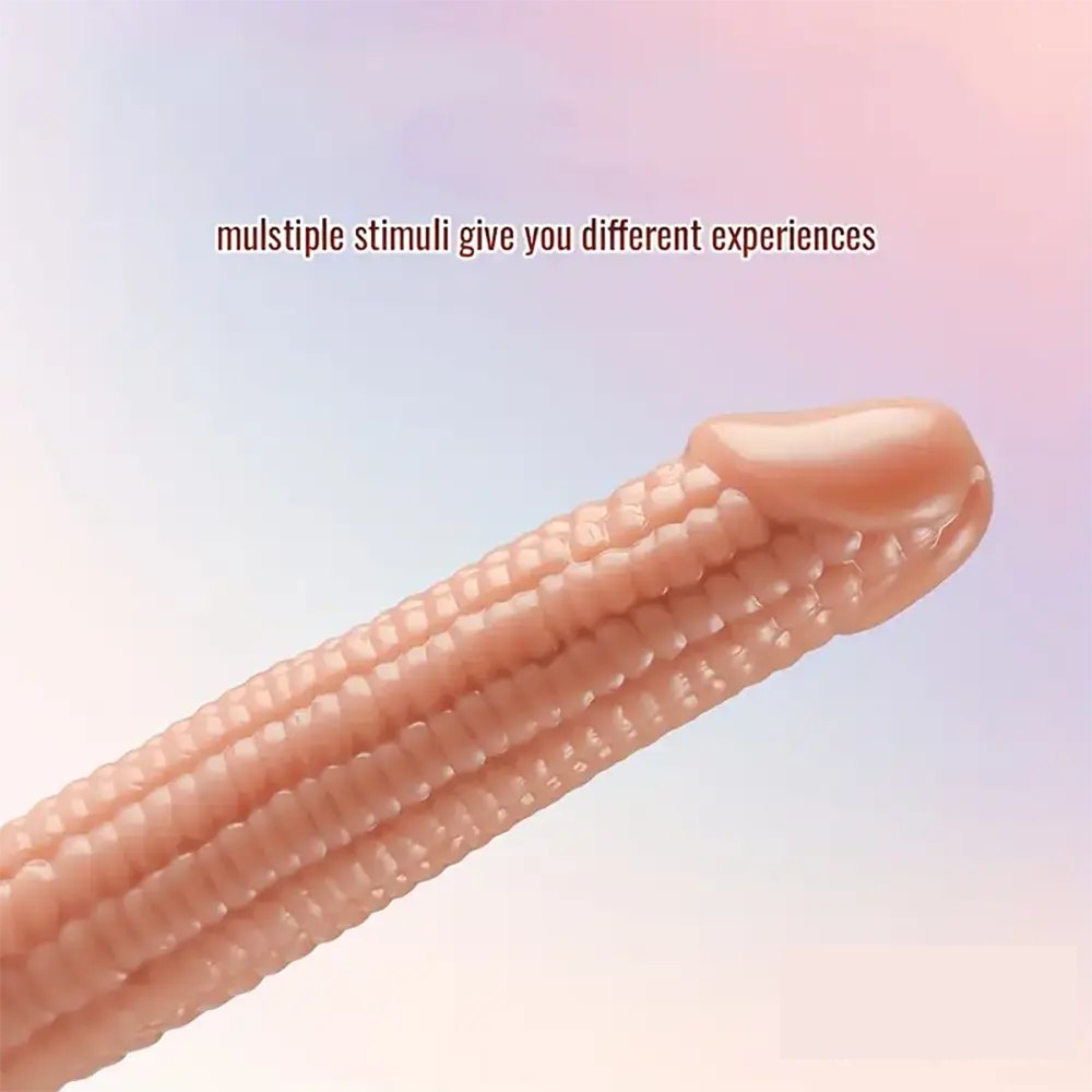 Ribbed Suction Cup Dildo - Realistic PVC Dildo, 7 in