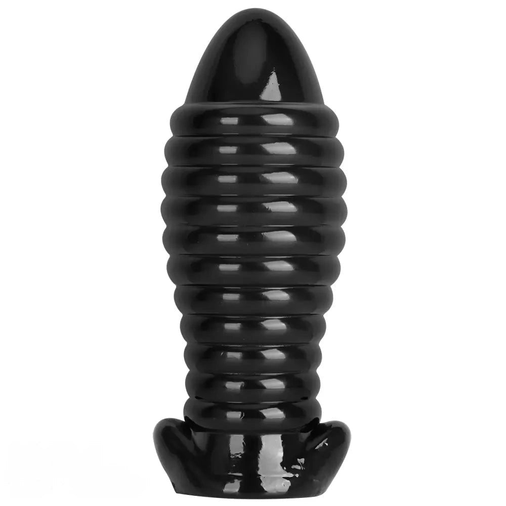Ribbed Fantasy Dildo 3 Sizes - Textured Big Dildo in PVC