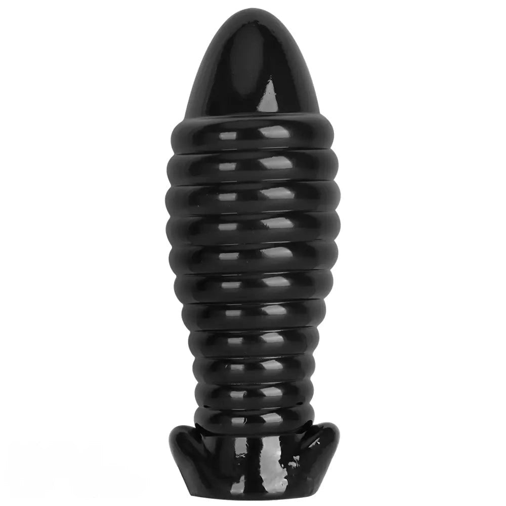 Ribbed Fantasy Dildo 3 Sizes - Textured Big Dildo in PVC