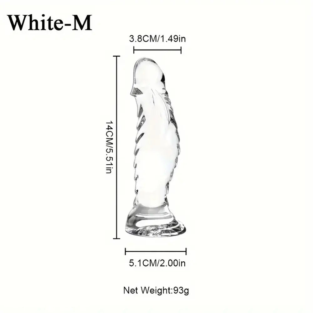 Ribbed Anal Play Dildo - Textured PVC Anal Dildo
