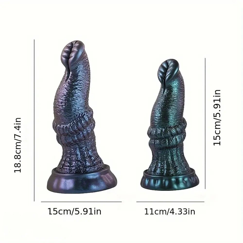 Ribbed Trunk Fantasy Dildo - Silicone Animal Dildo