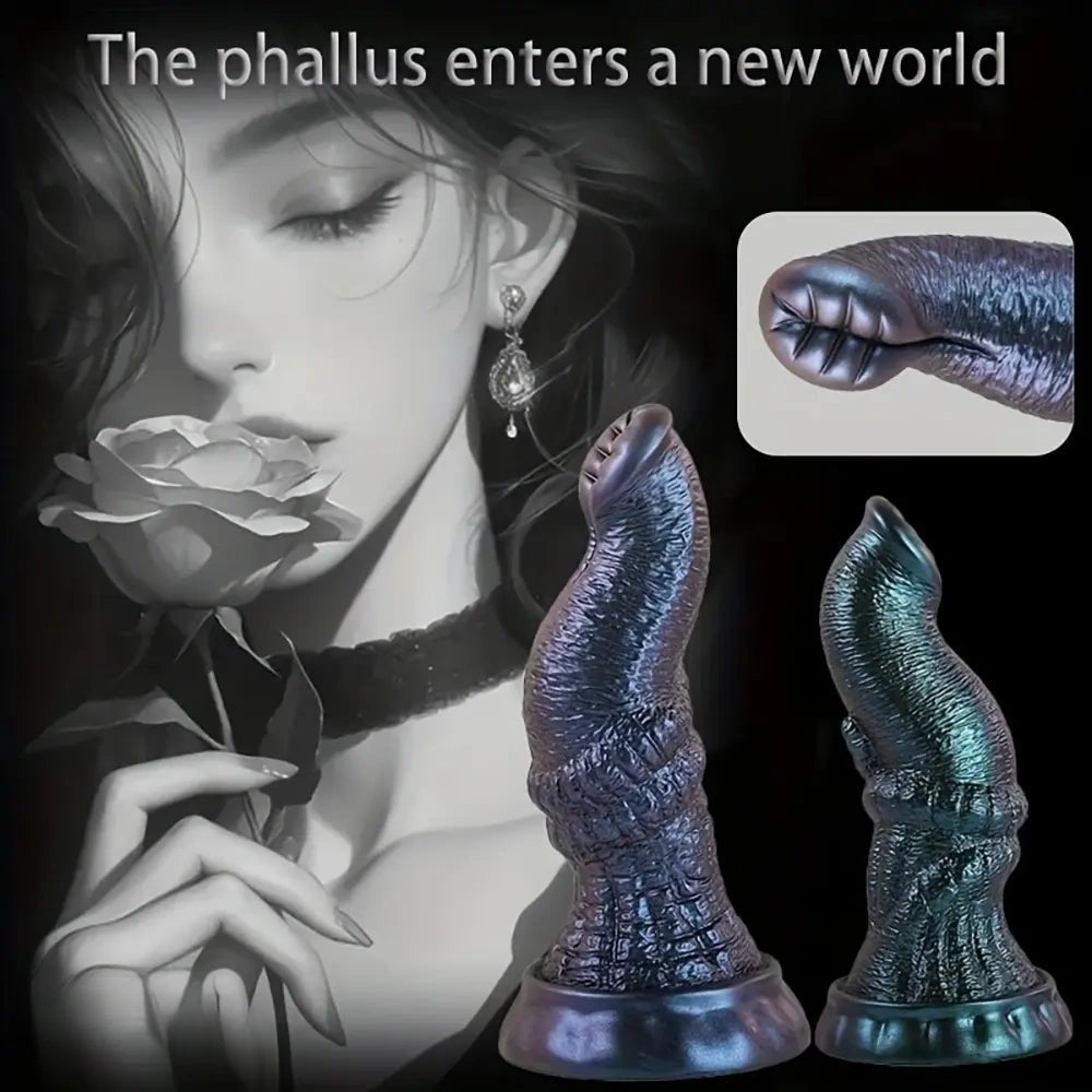 Ribbed Trunk Fantasy Dildo - Silicone Animal Dildo